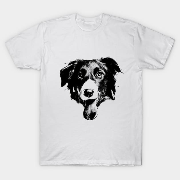 Happy Dog T-shirt T-Shirt by Manutees